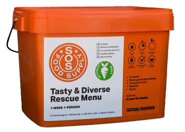 Tactical SOS Weekpack vegetarian, 2,1 kg (SOS Food Supply)